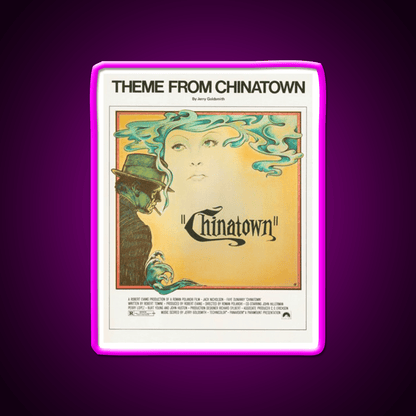 Theme From Chinatown (Vintage Illustration) Asian Cultural Led Neon Sign Rgb Color - Shineneon