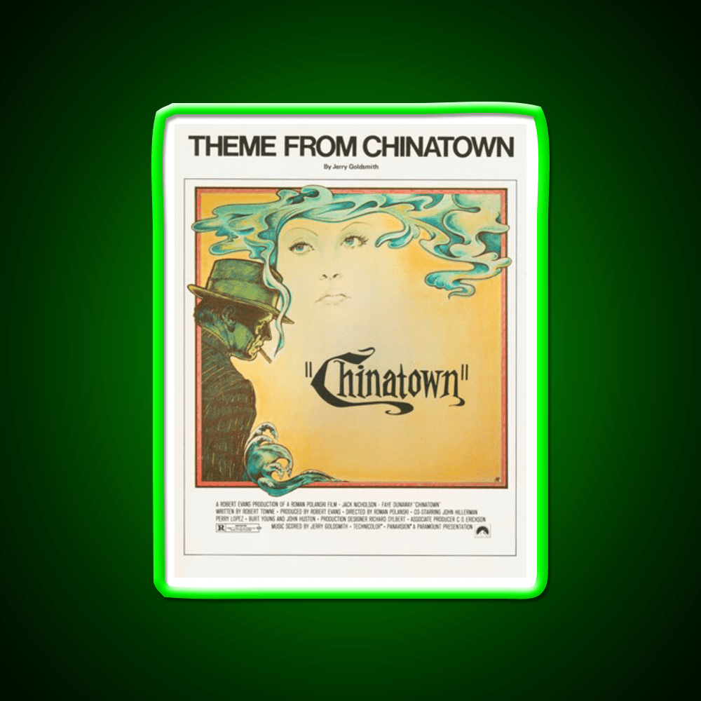 Theme From Chinatown (Vintage Illustration) Asian Cultural Led Neon Sign Rgb Color - Shineneon