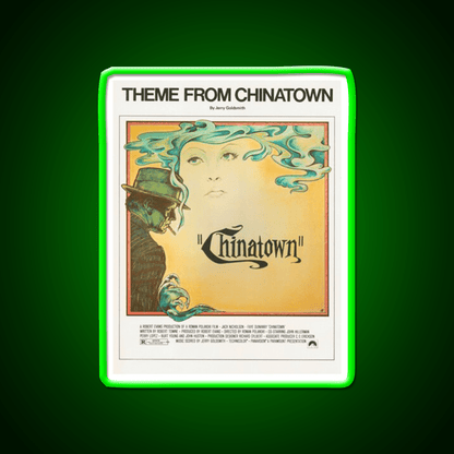 Theme From Chinatown (Vintage Illustration) Asian Cultural Led Neon Sign Rgb Color - Shineneon
