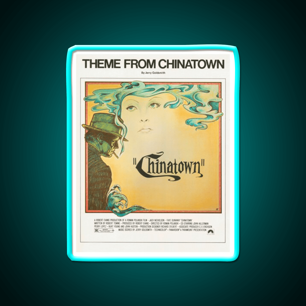 Theme From Chinatown (Vintage Illustration) Asian Cultural Led Neon Sign Rgb Color - Shineneon