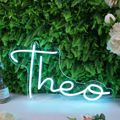 Theo Blue Led Neon Sign For Personalized Decor - Shineneon