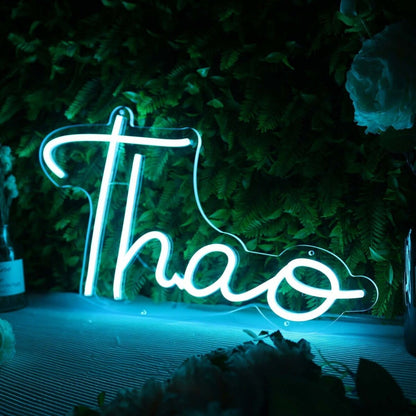Theo Blue Led Neon Sign For Personalized Decor - Shineneon