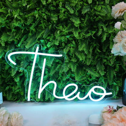 Theo Blue Led Neon Sign For Personalized Decor - Shineneon