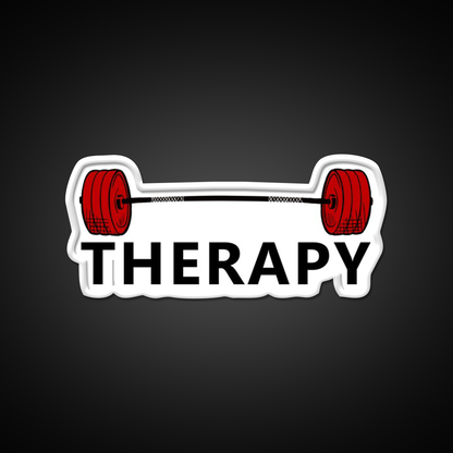 Therapy Lifting Is My Therapy Gym Fitness Led Neon Sign Rgb Color
