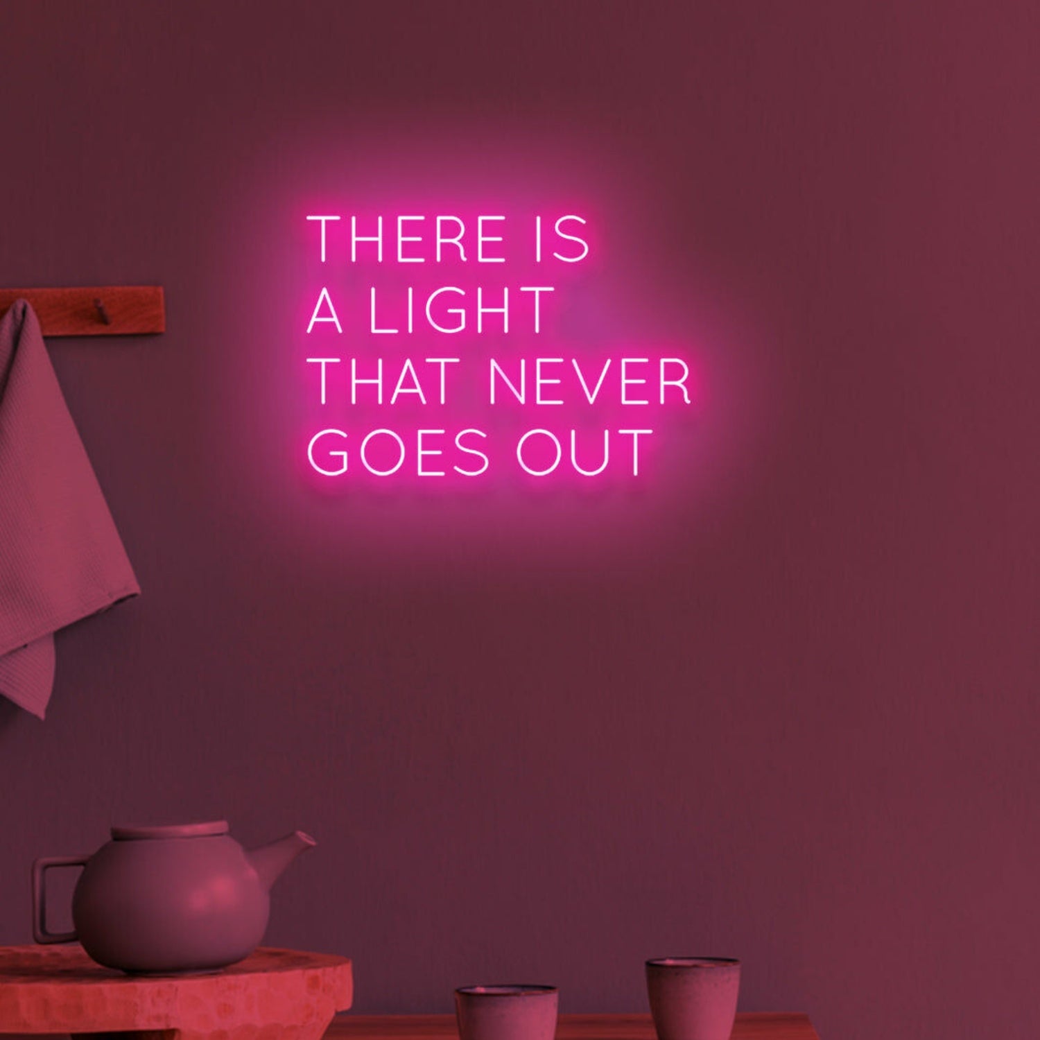 There Is A Light Neon Beacon Of Hope And Positivity | Shineneon