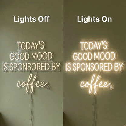 There Is LED Neon Sign - 06 Day Night Comparison