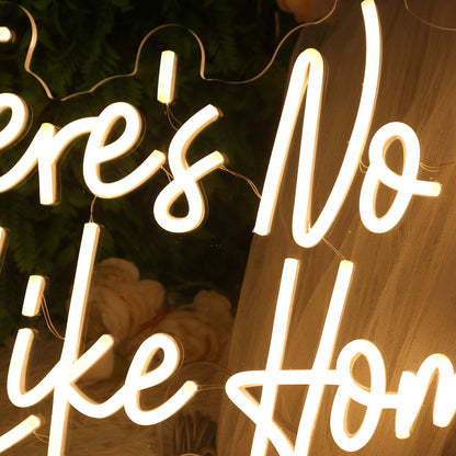 There Is No Place Like Home Yellow Led Neon Sign - Shineneon