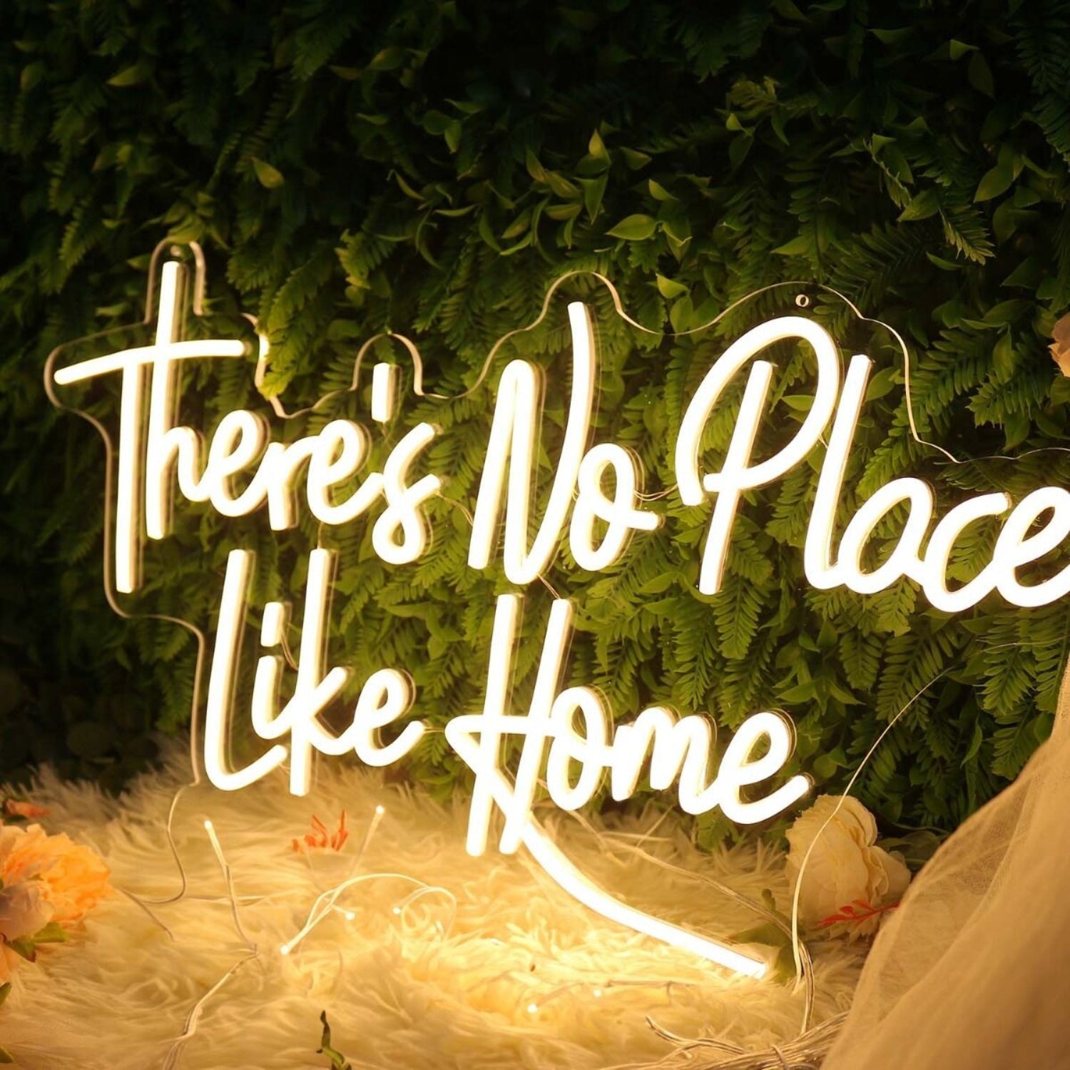 There Is No Place Like Home Yellow Led Neon Sign - Shineneon