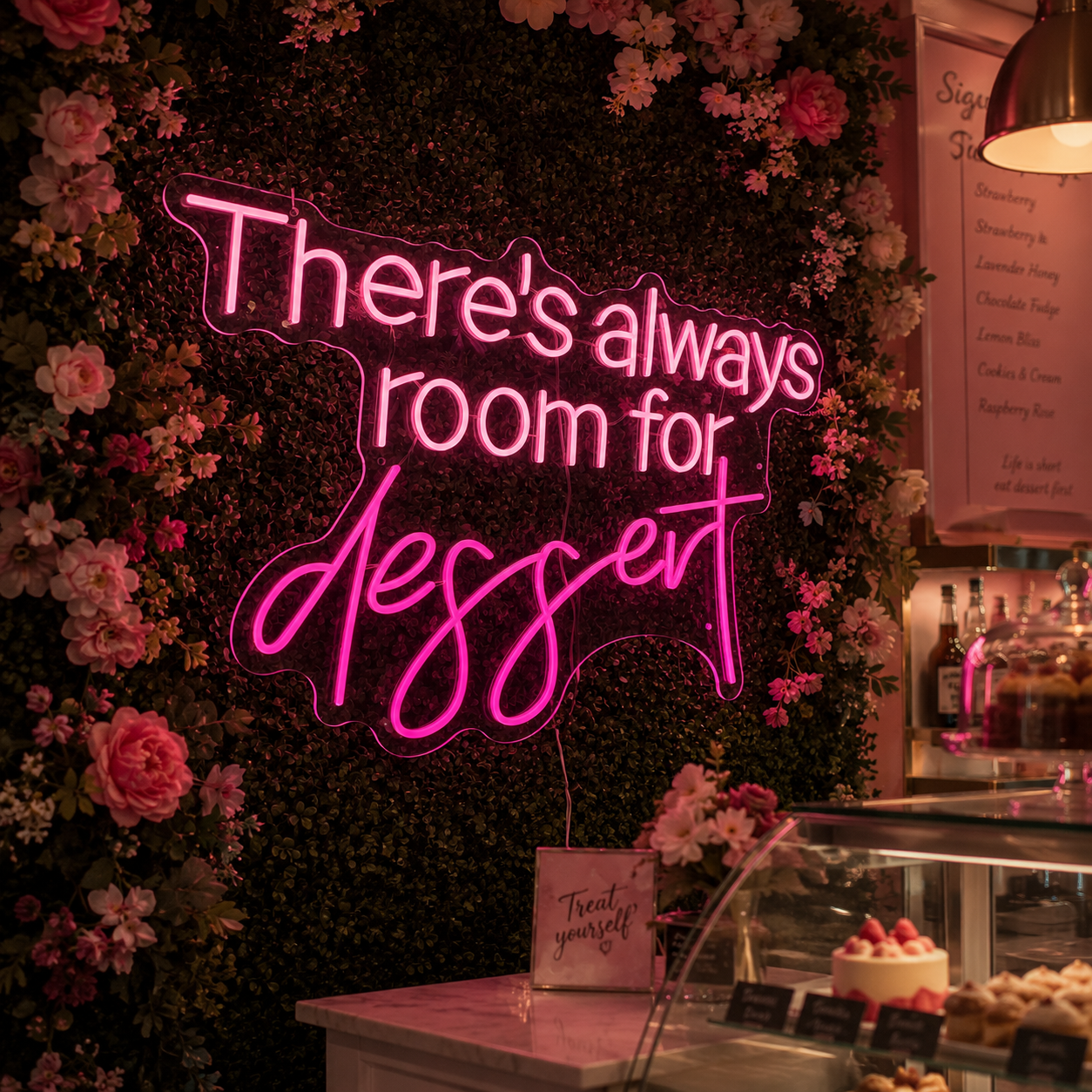 There's Always Room For Dessert LED Neon Sign - 02 High-Converting Product Image
