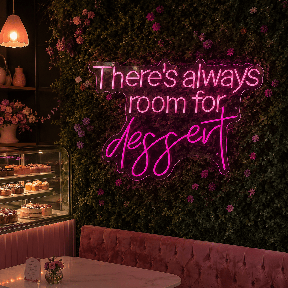 There's Always Room For Dessert LED Neon Sign - Shineneon