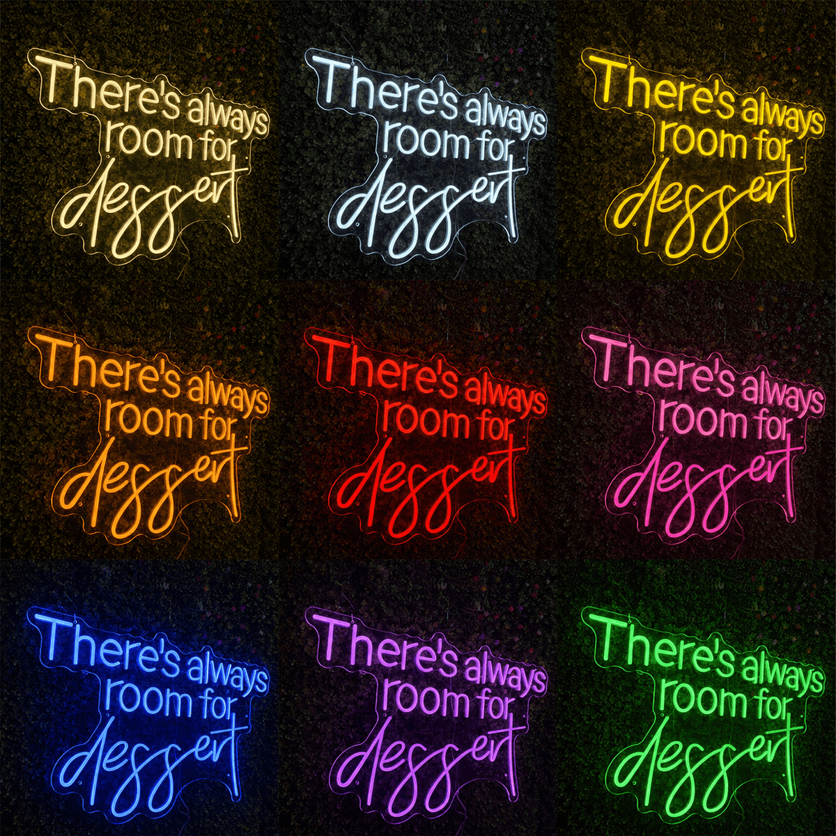 There's Always Room For Dessert LED Neon Sign - Shineneon