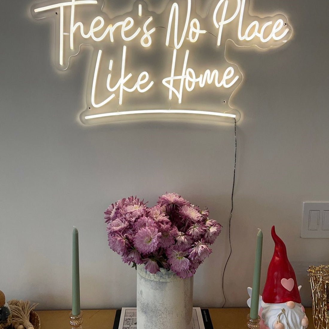 Theres No Place Like Home Led Sign Business Neon Sign - Shineneon