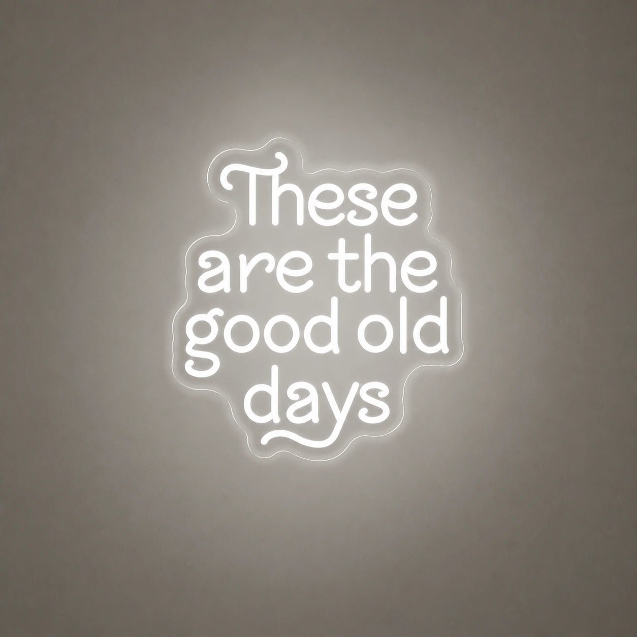 These Are The Good Old Days Block Letters Vintage LED Neon Sign - Shineneon