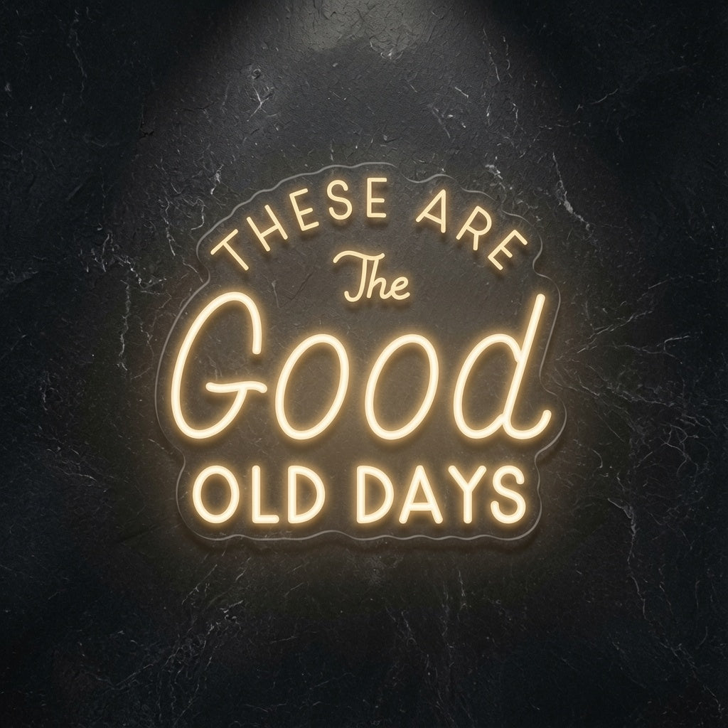 These Are The Good Old Days LED Neon Sign - 01 Original Product Image