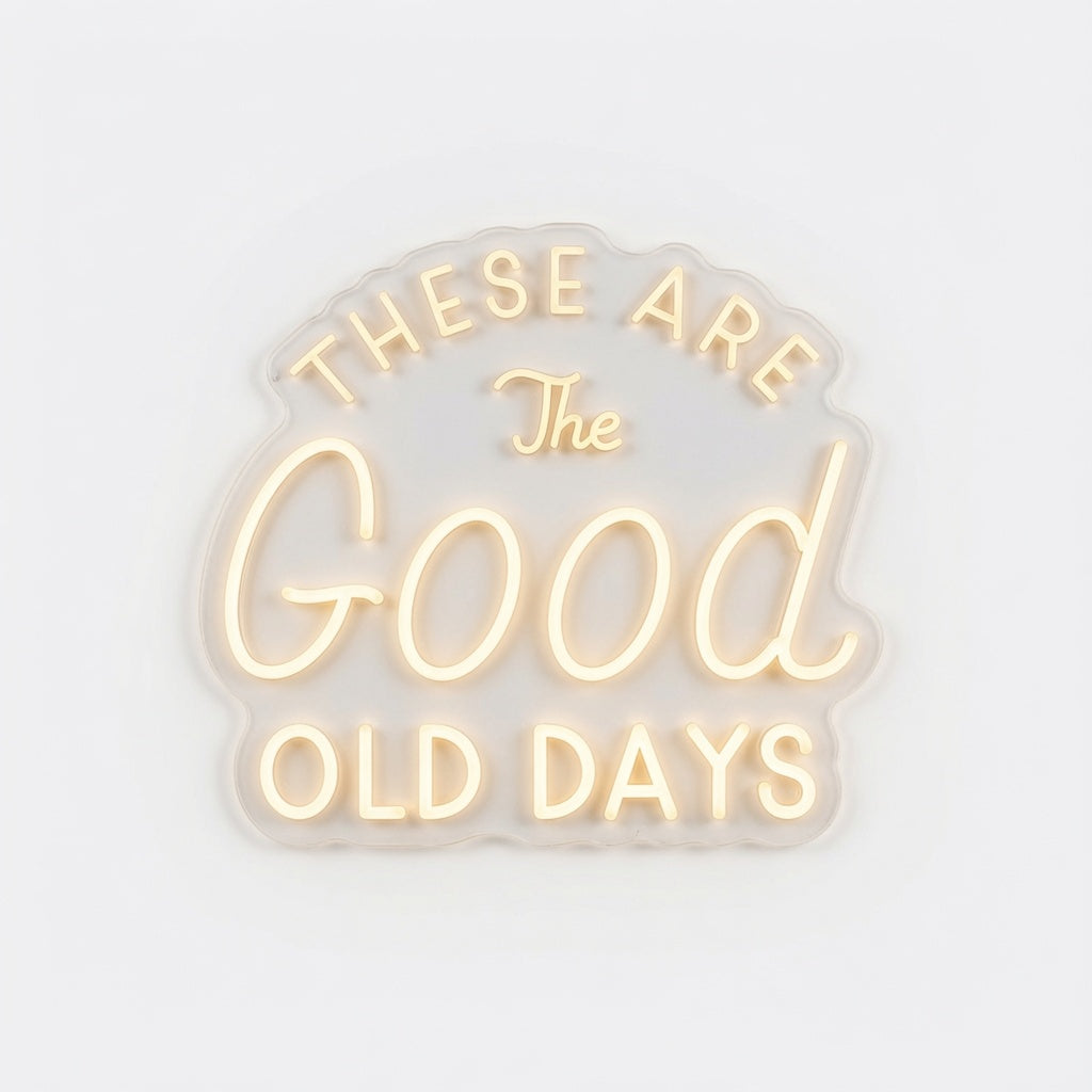 These Are The Good Old Days LED Neon Sign - 02 High-Converting Product Image