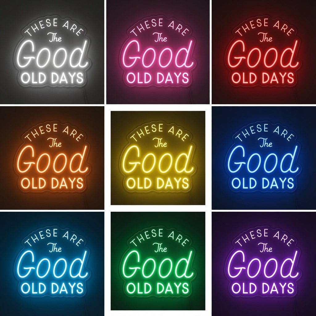 These Are The Good Old Days LED Neon Sign Wall Neon Sign - Shineneon