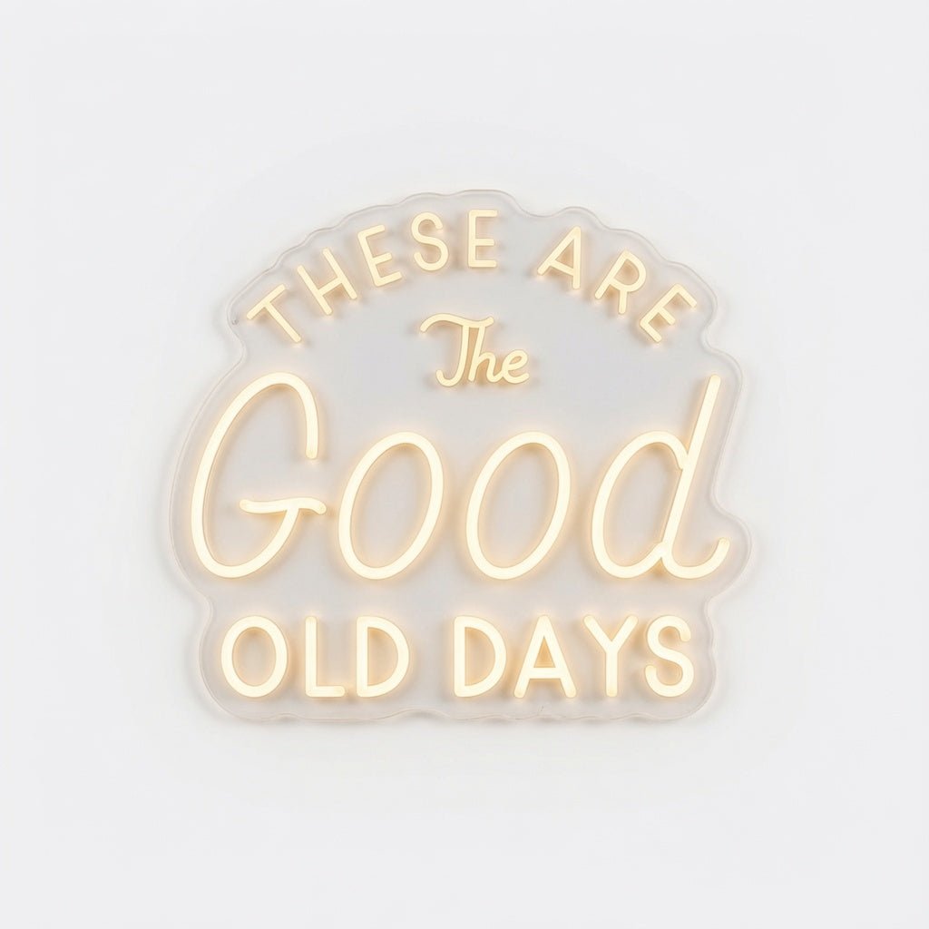 These Are The Good Old Days LED Neon Sign Wall Neon Sign - Shineneon