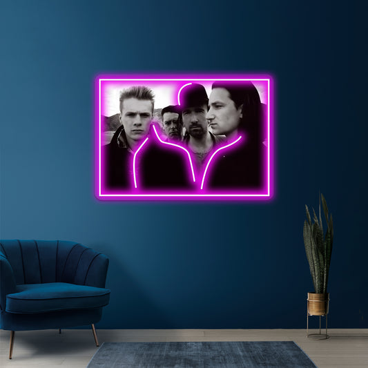 Theu2 U Two Artwork Personalized Neon Signs