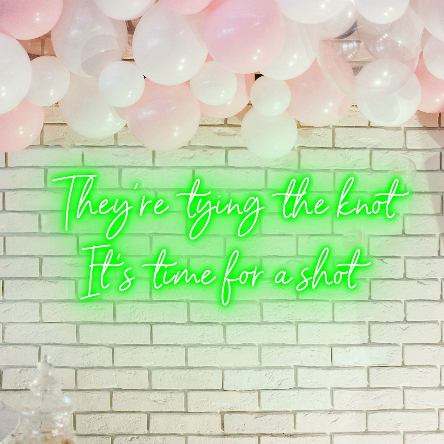 Theyre Tying The Knot Wedding Bliss Captured In Neon | Shineneon