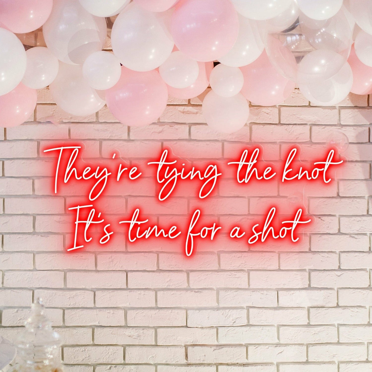 Theyre Tying The Knot Wedding Bliss Captured In Neon | Shineneon
