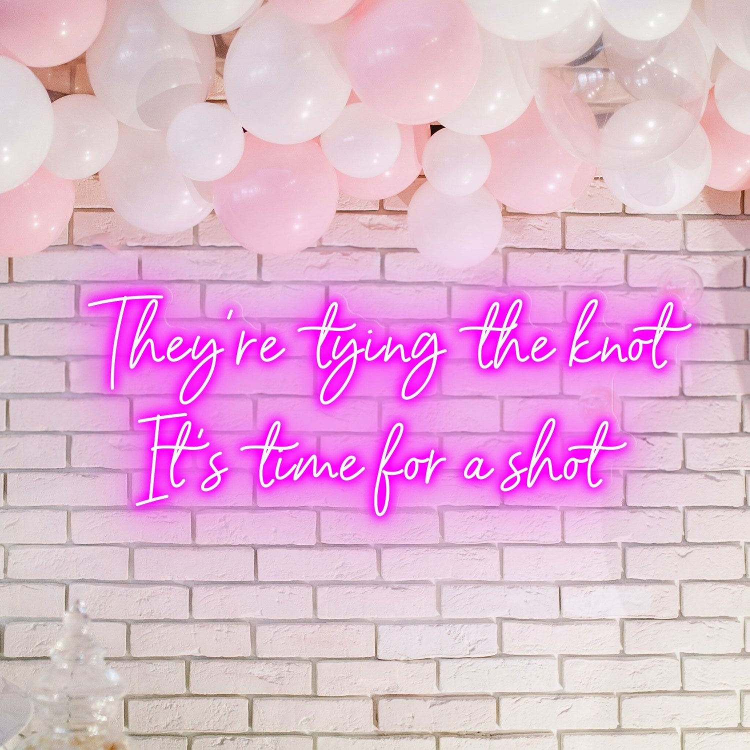 Theyre Tying The Knot Wedding Bliss Captured In Neon | Shineneon
