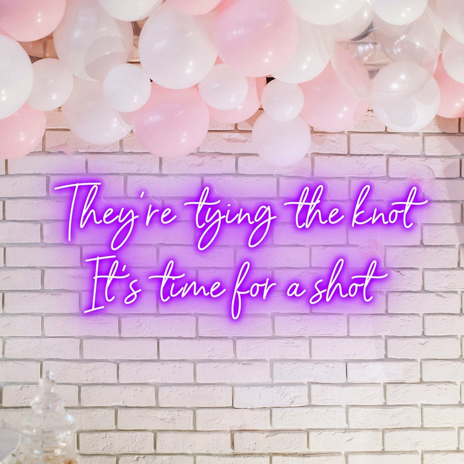 Theyre Tying The Knot Wedding Bliss Captured In Neon | Shineneon