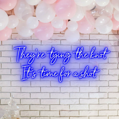 Theyre Tying The Knot Wedding Bliss Captured In Neon | Shineneon