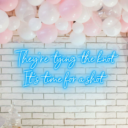 Theyre Tying The Knot Wedding Bliss Captured In Neon | Shineneon