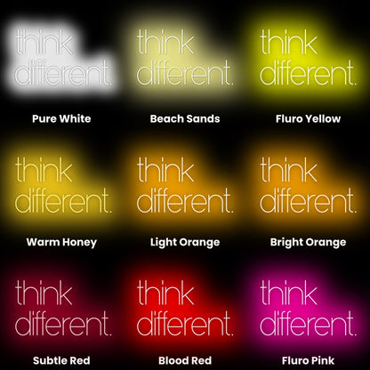 Think Different Led Neon Sign | Shineneon
