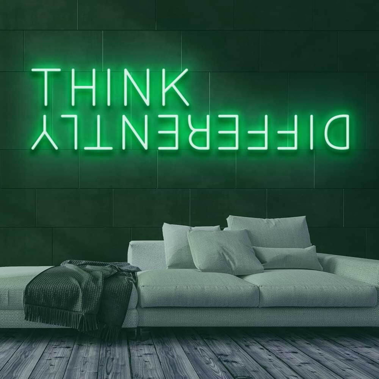 Think Differently Led Neon Sign For Inspirational And Creative Spaces | Shineneon