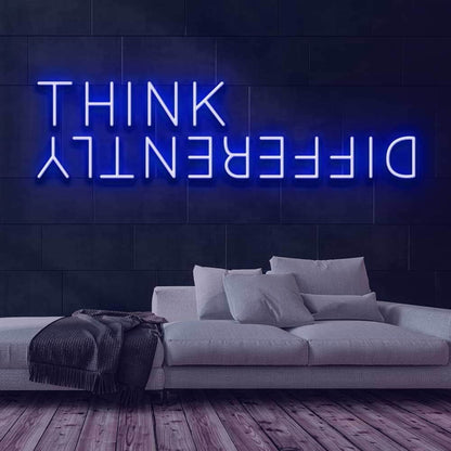 Think Differently Led Neon Sign For Inspirational And Creative Spaces | Shineneon