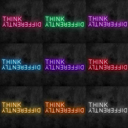 Think Differently Led Neon Sign For Inspirational And Creative Spaces | Shineneon