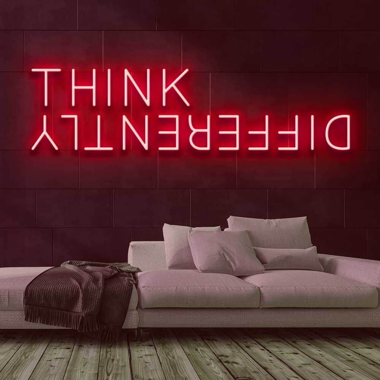 Think Differently Led Neon Sign For Inspirational And Creative Spaces | Shineneon