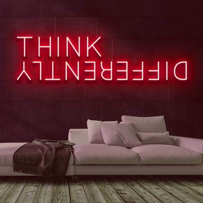 Think Differently Led Neon Sign For Inspirational And Creative Spaces | Shineneon