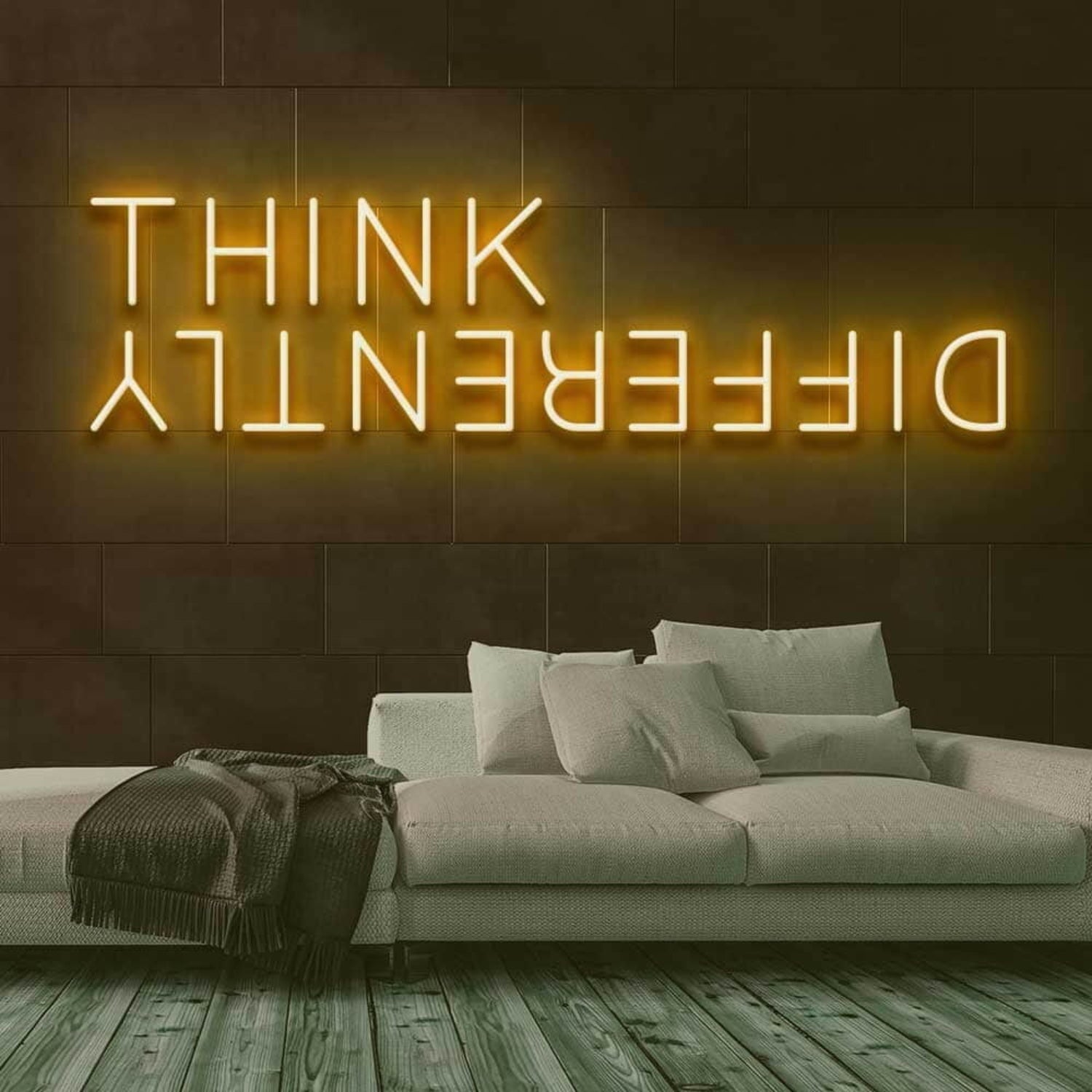 Think Differently Led Neon Sign For Inspirational And Creative Spaces | Shineneon