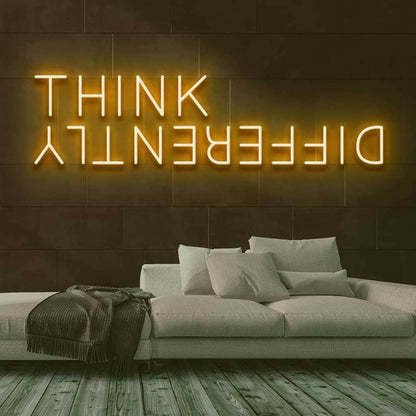 Think Differently Led Neon Sign For Inspirational And Creative Spaces | Shineneon