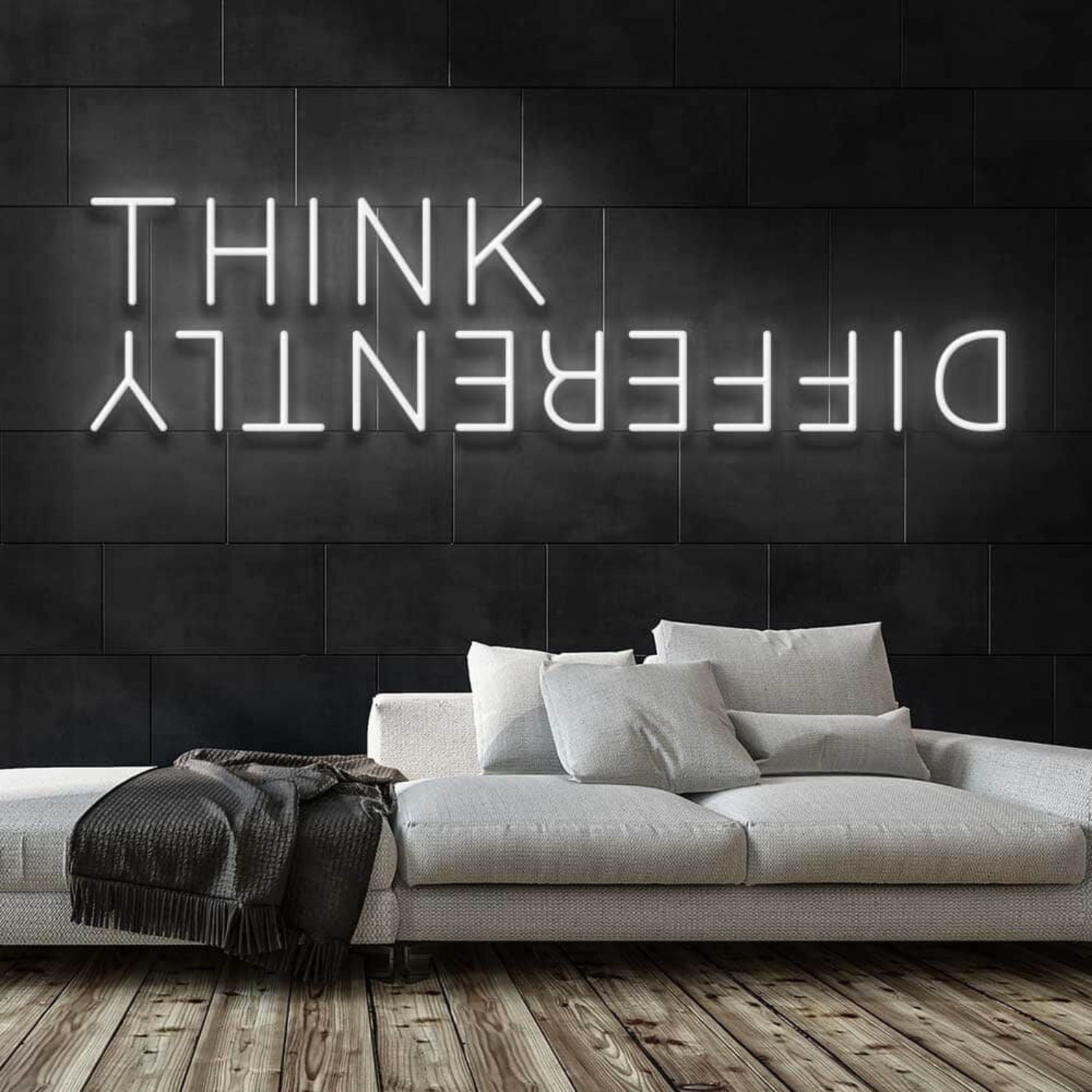 Think Differently Led Neon Sign For Inspirational And Creative Spaces | Shineneon