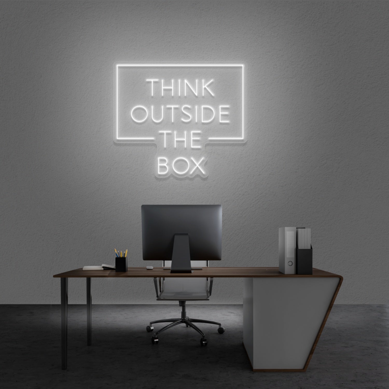 Think Outside The Box Led Neon Sign | Shineneon