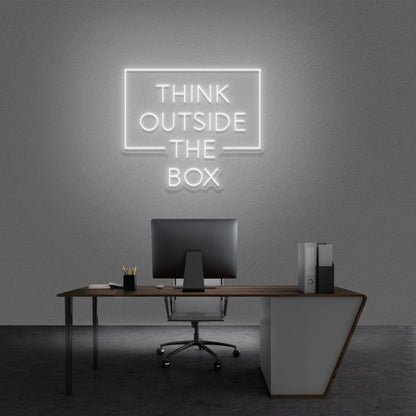 Think Outside The Box Led Neon Sign | Shineneon