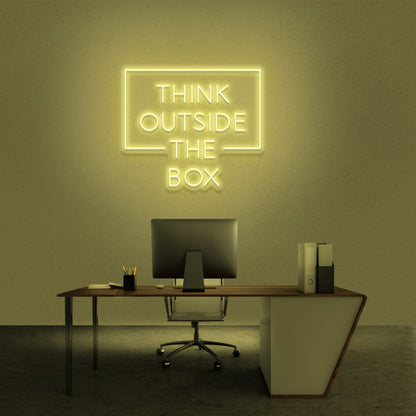 Think Outside The Box Led Neon Sign | Shineneon