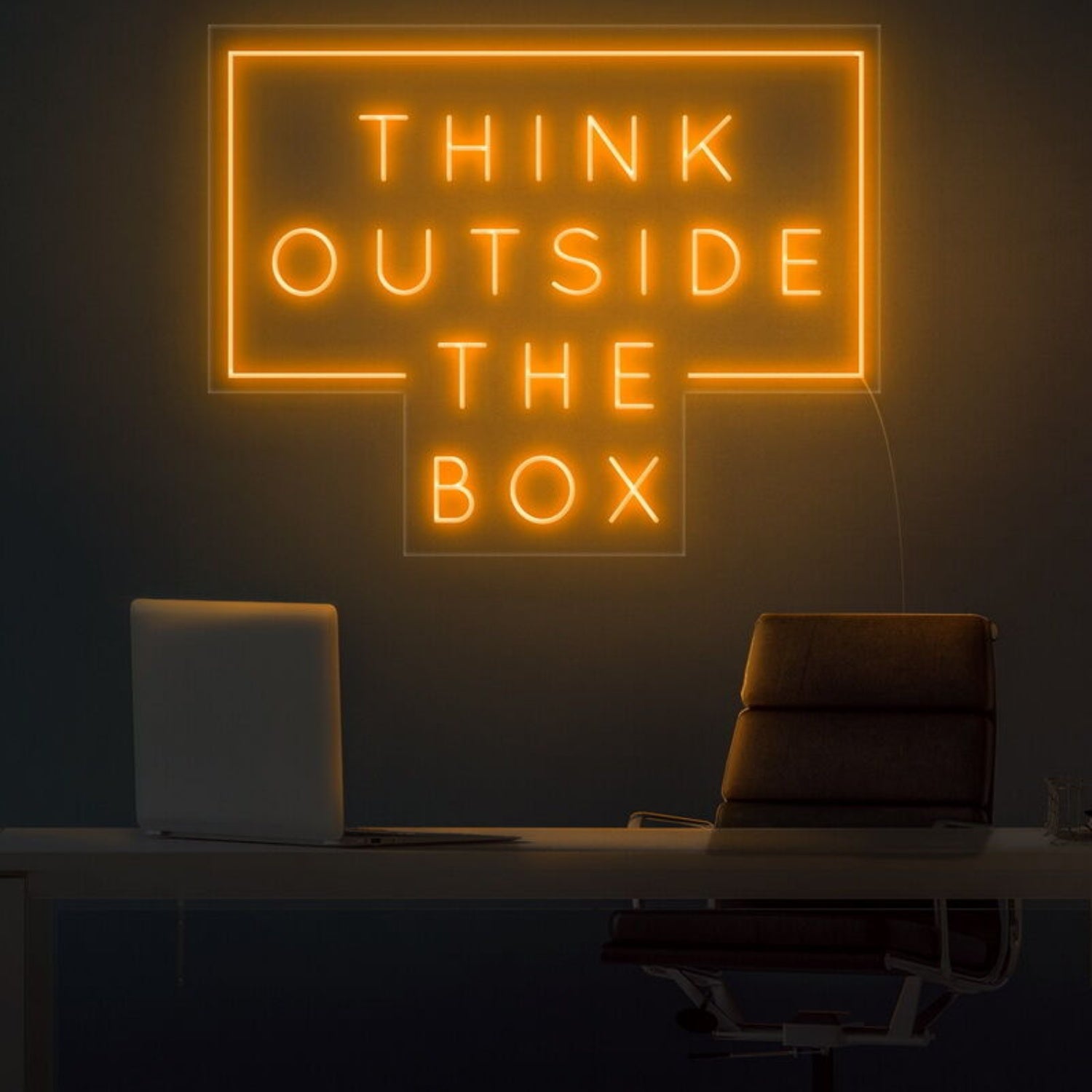 Think Outside The Box Led Neon Sign For Inspirational | Shineneon