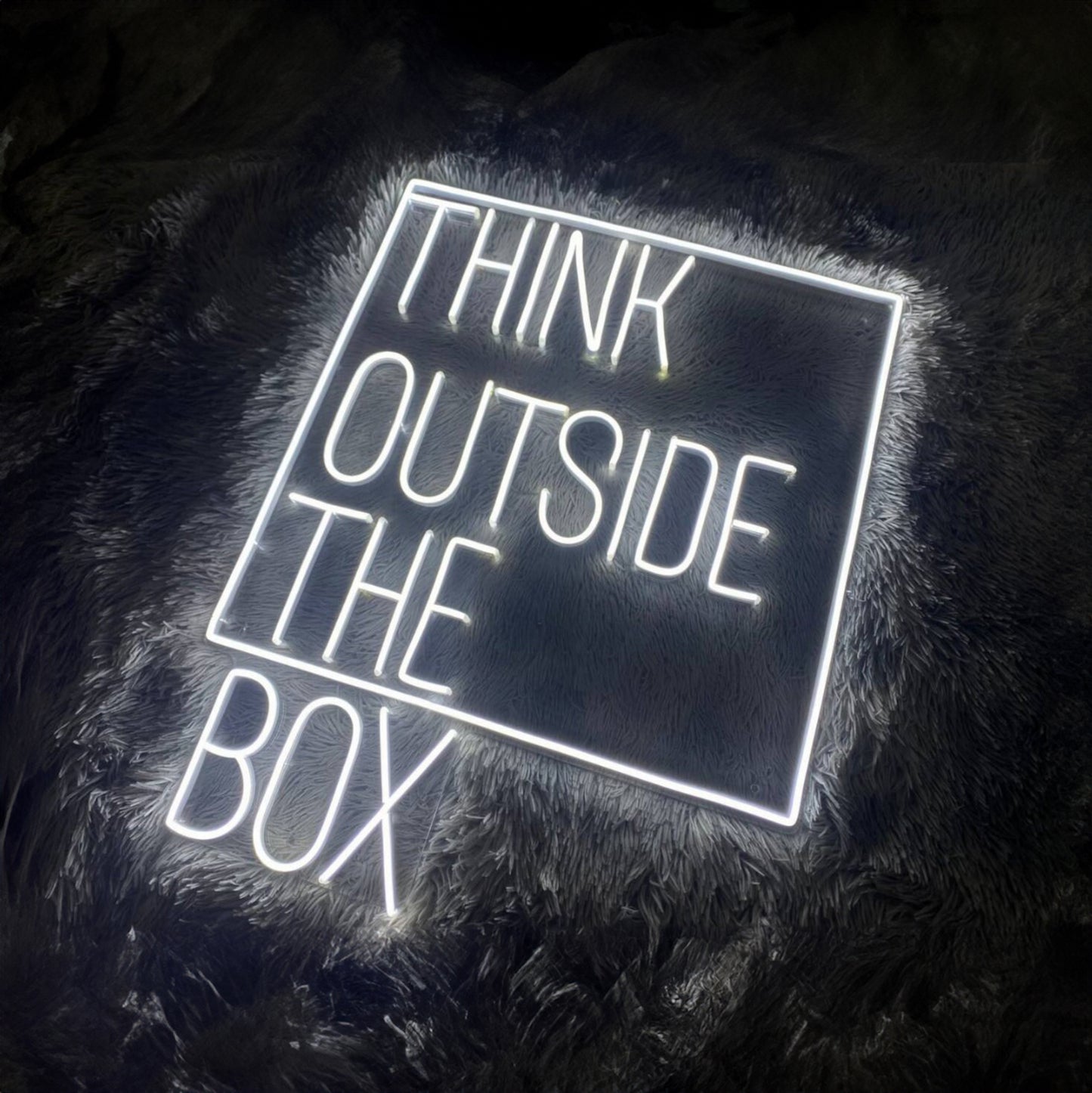 Think Outside The Box Led Sign