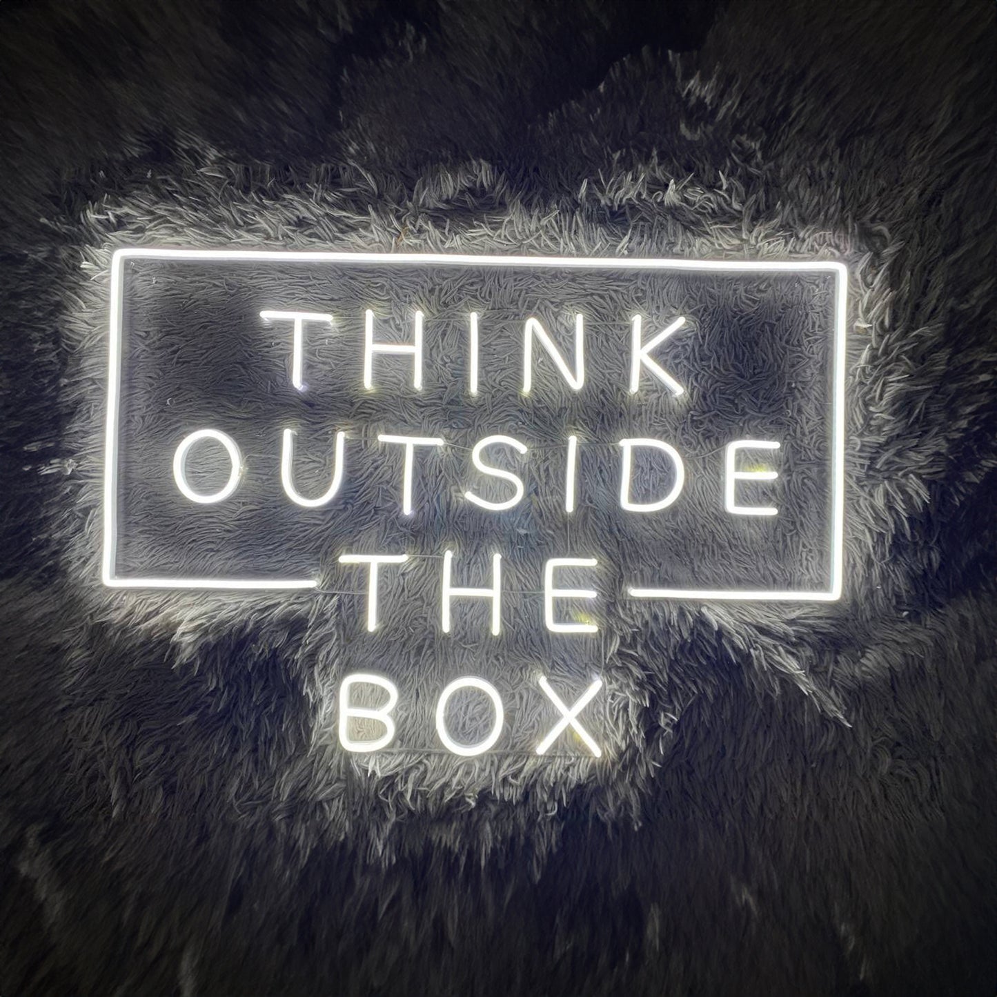 Think Outside The Box Neon Sign