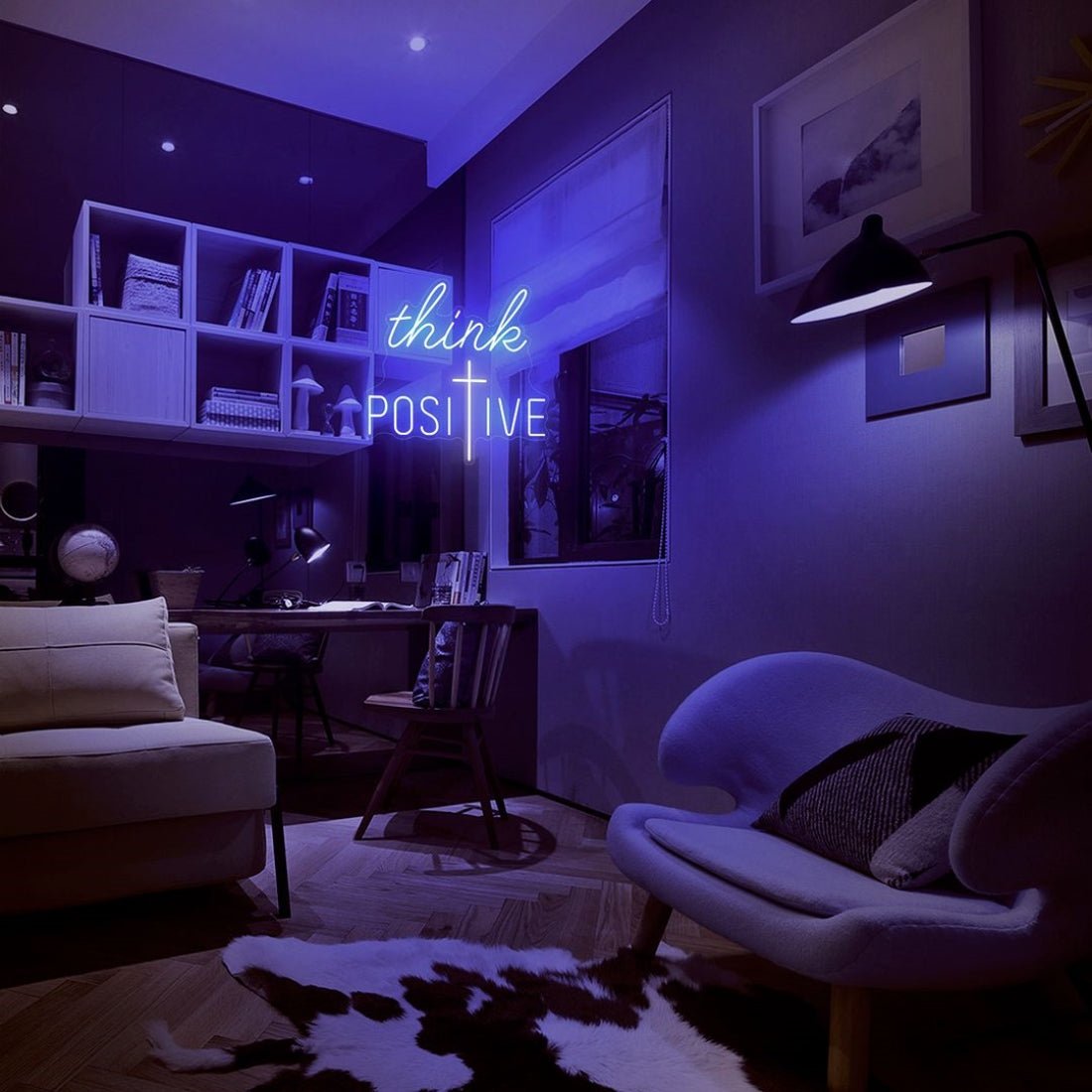 Think Positive Cross Led Sign Business Neon Sign - Shineneon
