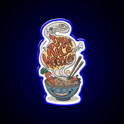 Think Rice Noodles Led Neon Sign Chinese Food Rgb Color - Shineneon