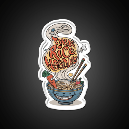 Think Rice Noodles Led Neon Sign Chinese Food Rgb Color - Shineneon