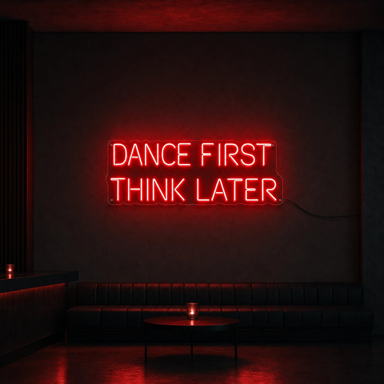 Think View LED Neon Sign size image