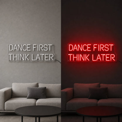 Think View LED Neon Sign day and night comparison