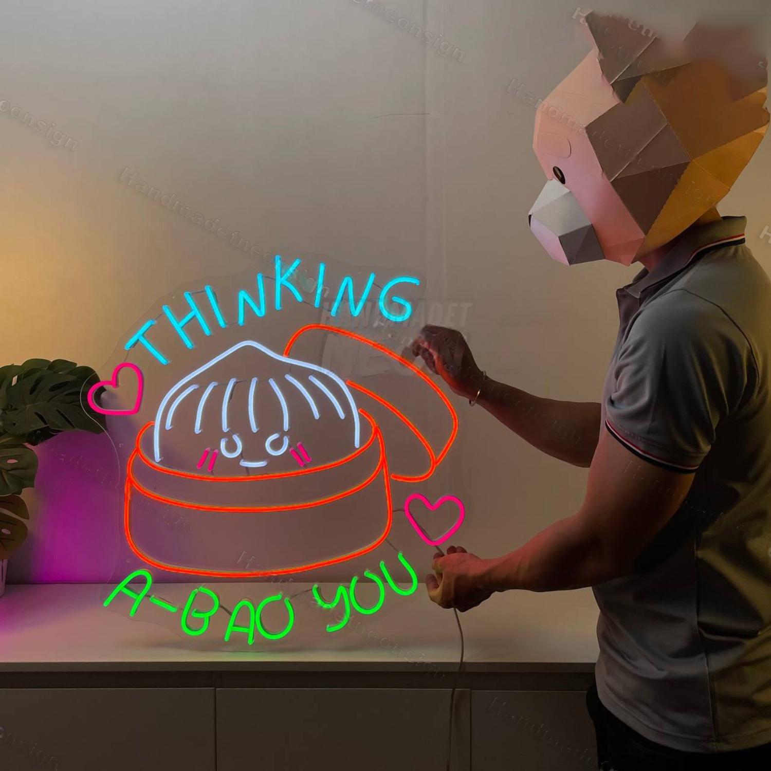 Thinking A Bao You Led Neon Sign Food Led Neon Sign | Shineneon