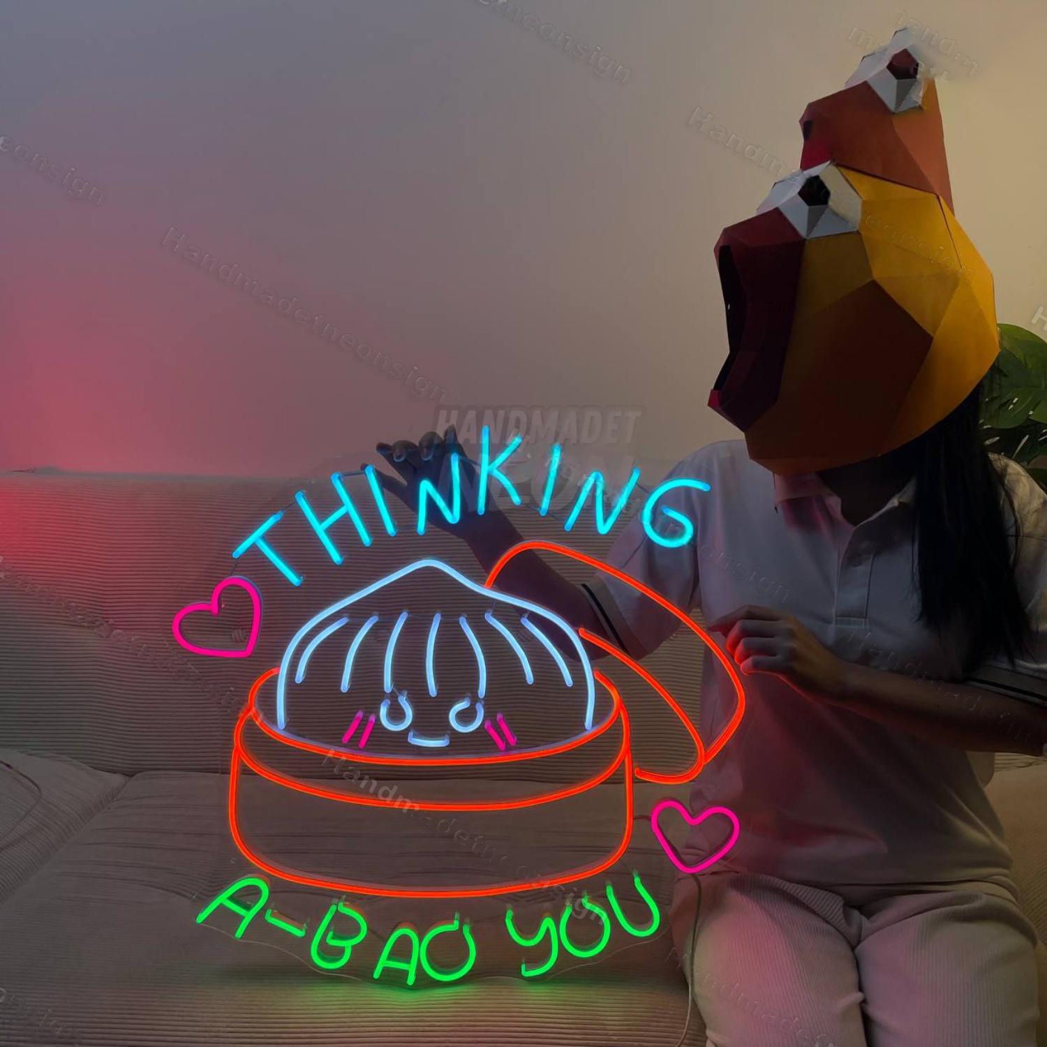Thinking A Bao You Led Neon Sign Food Led Neon Sign | Shineneon
